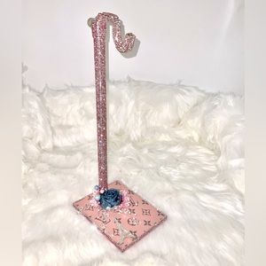 Handbag Purse
Display Stand with crystals, adjustable high, heavy iron
